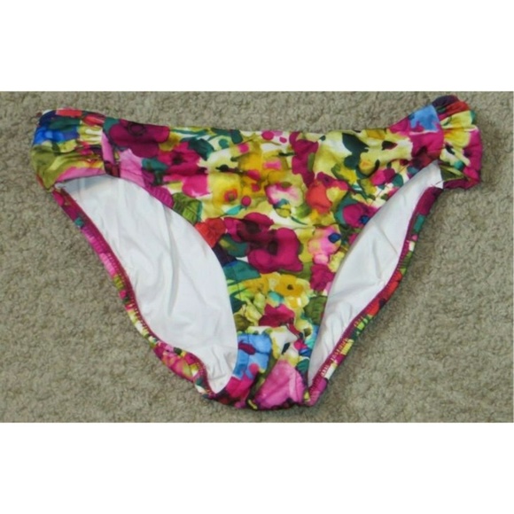 BADGLEY MISCHKA 10 swimsuit 2pc bikini fold-down bottoms underwire top